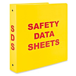 msds binder cover template